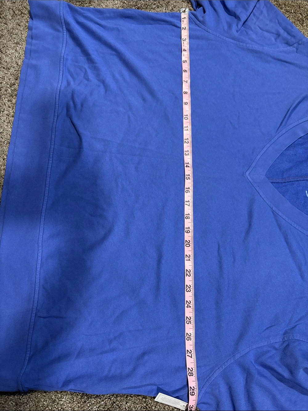 Terra & Sky V-Neck Long Sleeve lightweight sweatshirt — Royal Blue (purple). 3XL - Picture 2 of 4